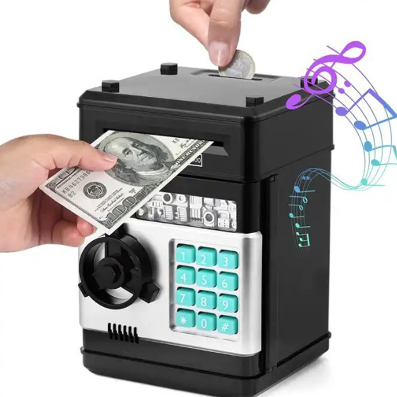 Coin Operated Kiddie Ride - Creative Piggy Bank Automatic Mini Safe