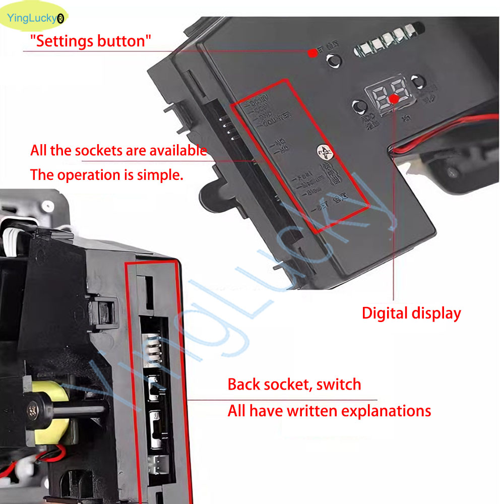 Colorful LED Multi Coin Accept - Coin Pusher Machine recension och pris