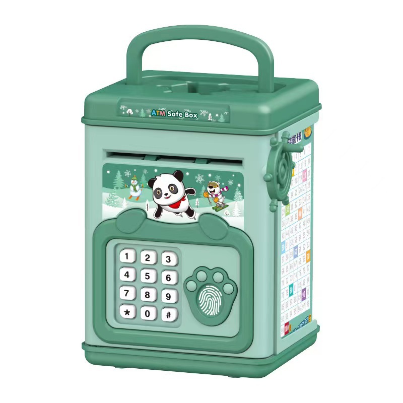Money Box with Fingerprint Pig - Coin Operated Kiddie Ride recension och pris