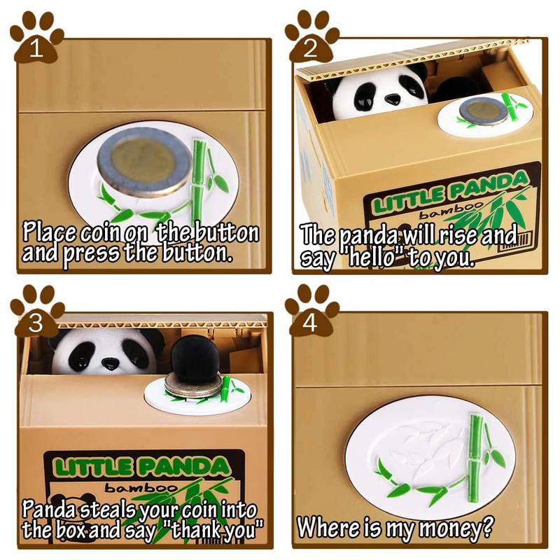 Cat Panda Stealing Coin Money  - Coin Operated Kiddie Ride recension och pris