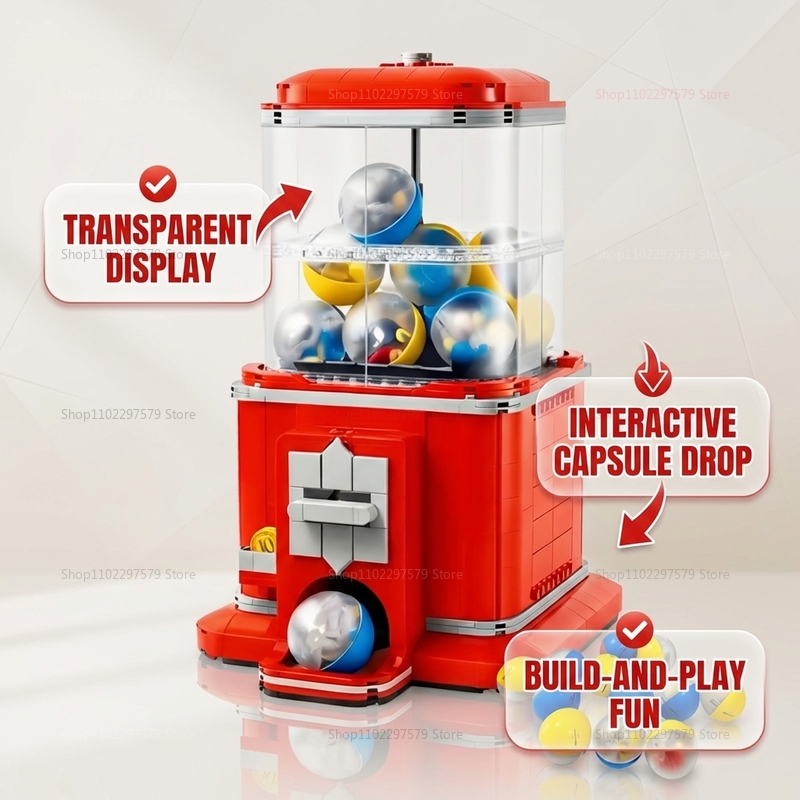 1343 PCS Vending Machine Build - Arcade Toy Vending Machine recension och pris