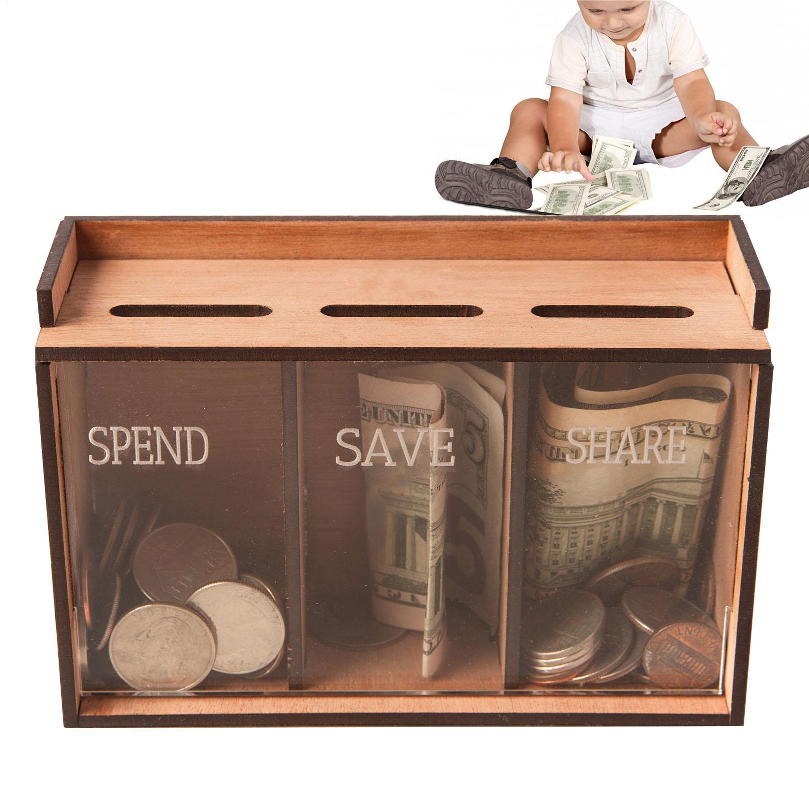 Save Money Box 3 Compartments  - Coin Operated Kiddie Ride recension och pris