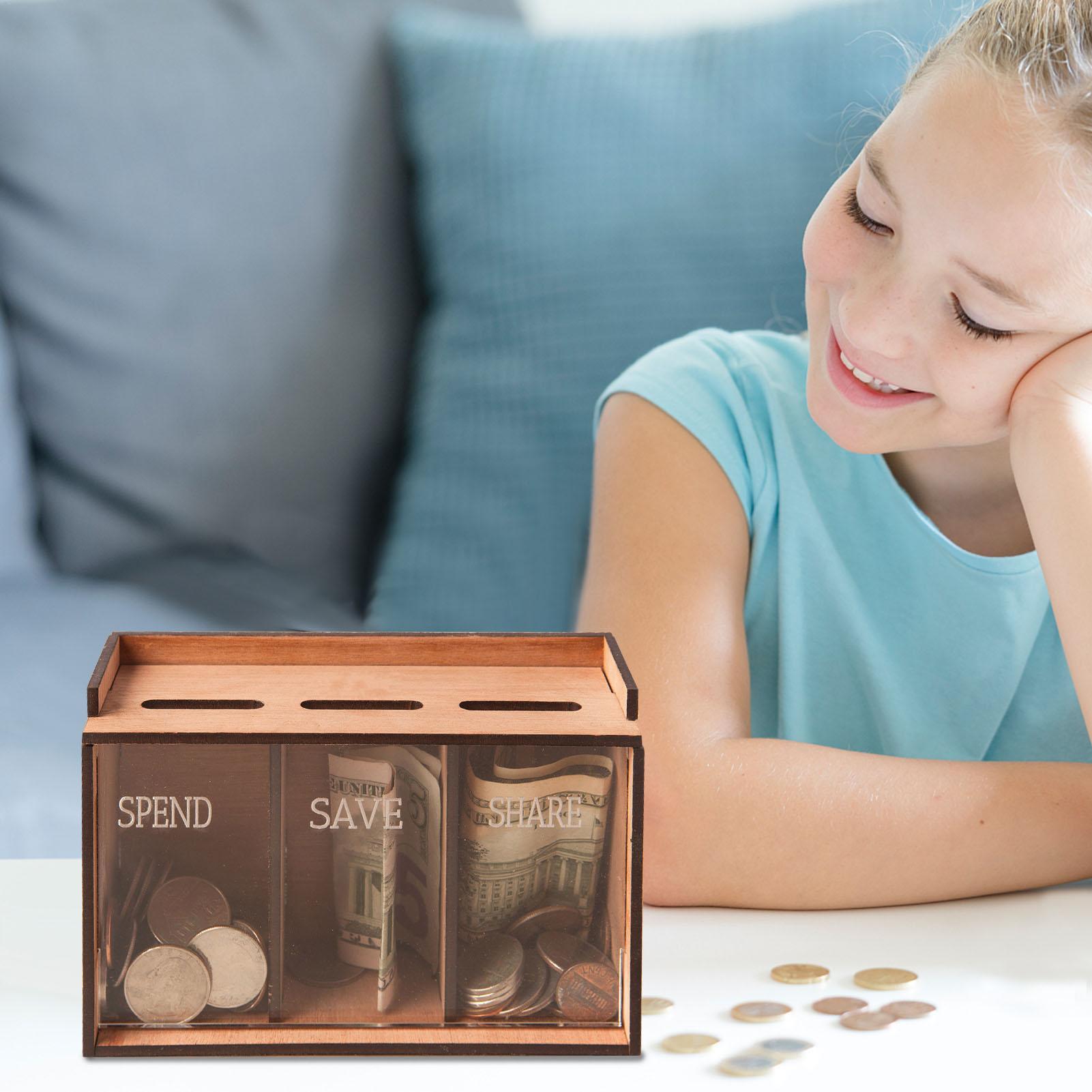 Save Money Box 3 Compartments  - Coin Operated Kiddie Ride recension och pris